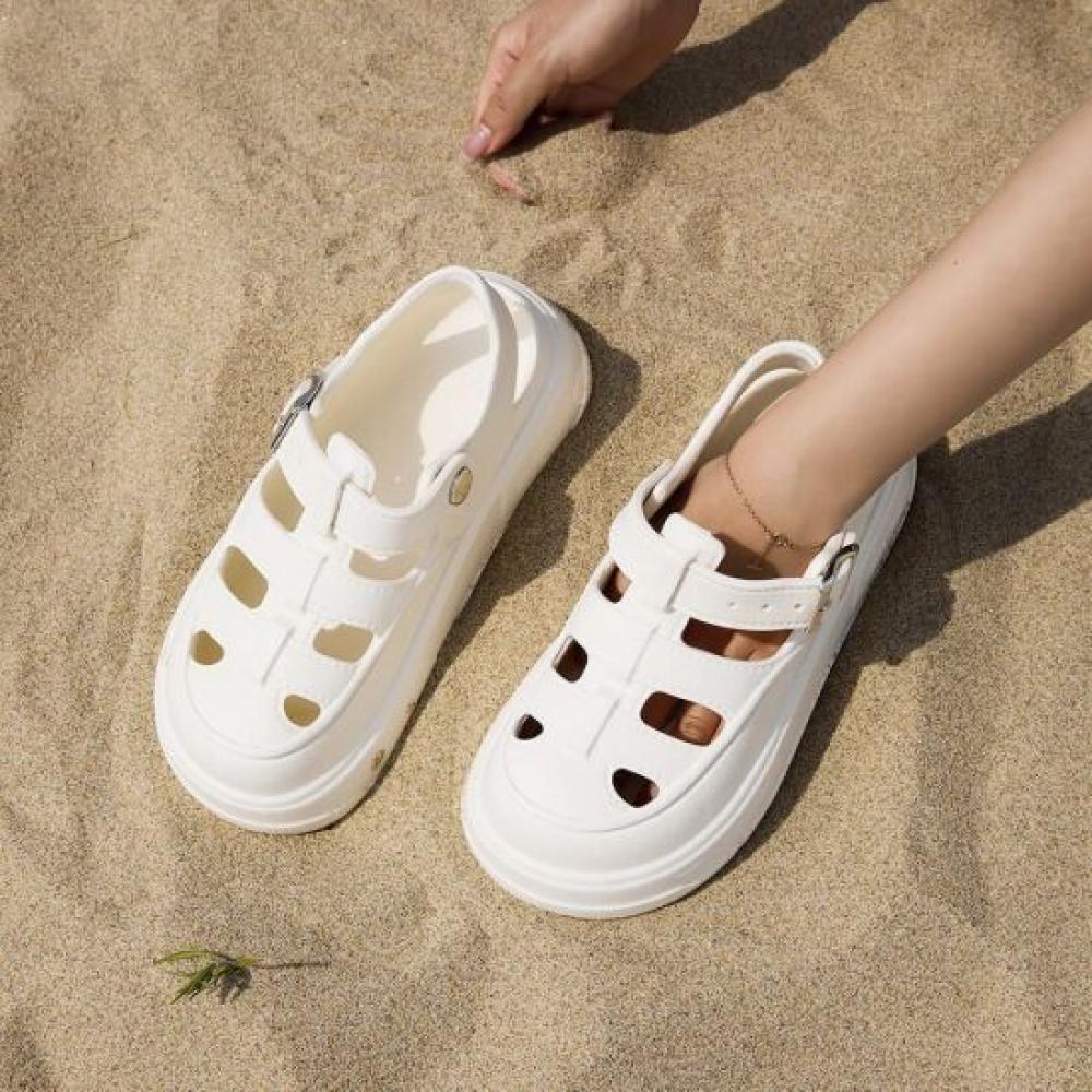 Jisyu Roelki Ultra Lightweight Platform Jelly Sandals