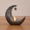 Светодиодная свеча Eid Mubarak, украшения в виде луны и звезды, 2025 Рамадан Карим, украшение для дома, подарок на Ид аль-Адха, фестивальные принадлежности для вечеринки