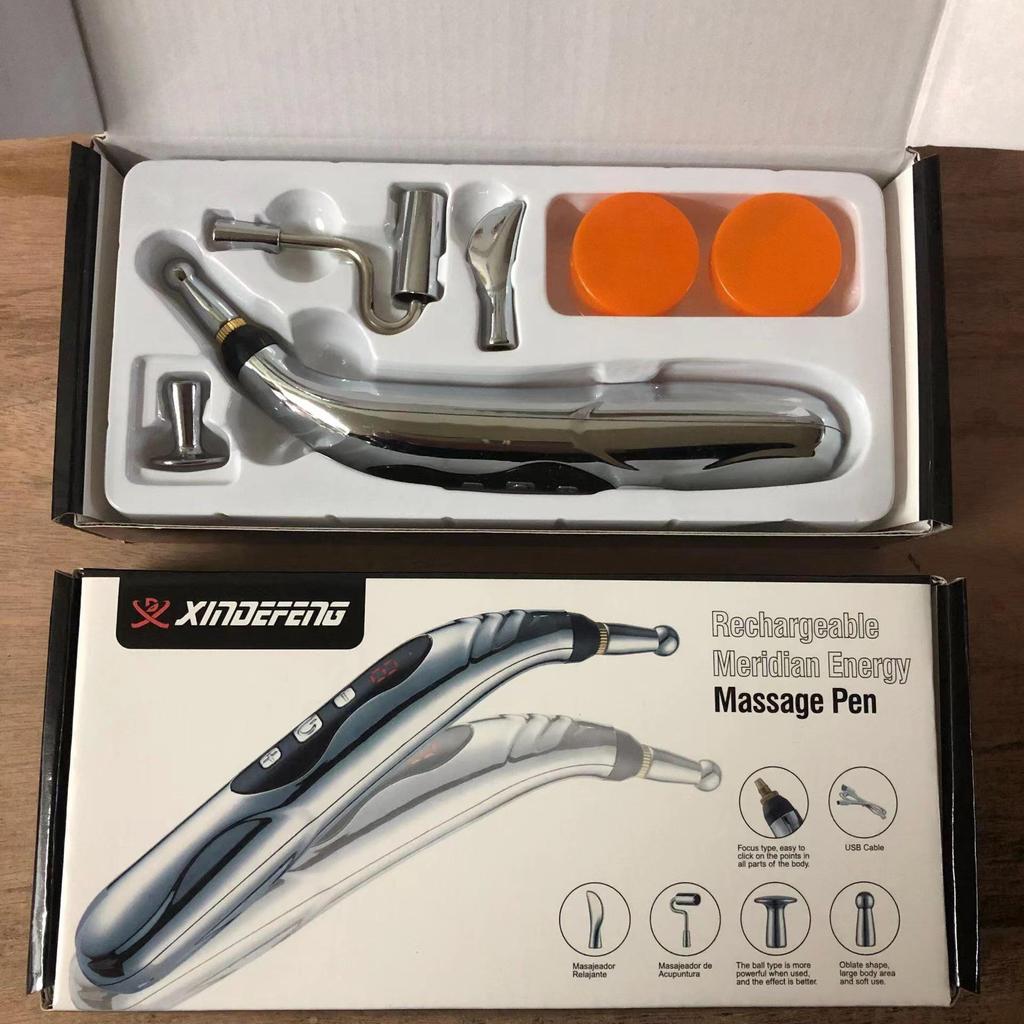 Автоматическая электронная акупунктурная массажная ручка для меридианной энергетической терапии