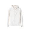 Solid Color Zipper Hooded Comfortable Breathable Versatile Casual Thin Velvet Jacket Women Jackets Paper-White 162447757RN-1