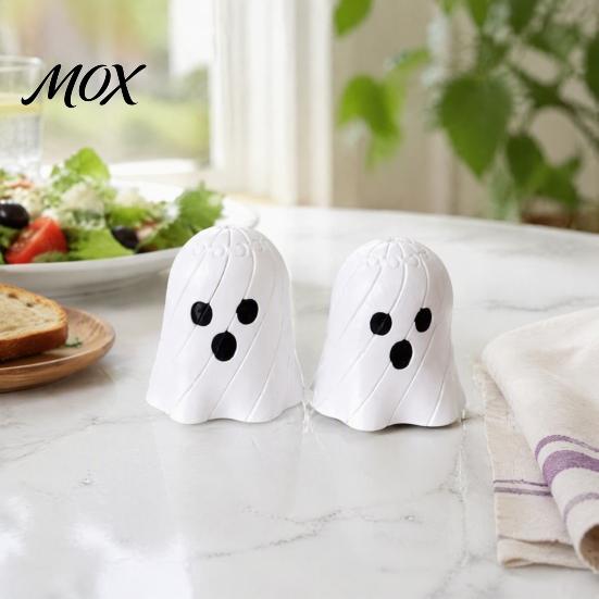 Ghost Shape Ornament 3D Printed Articulated Fidget Toy, Halloween Decor, Flexible Joint Decor Ornament, Stress Relief Desk Gift for Adults Children