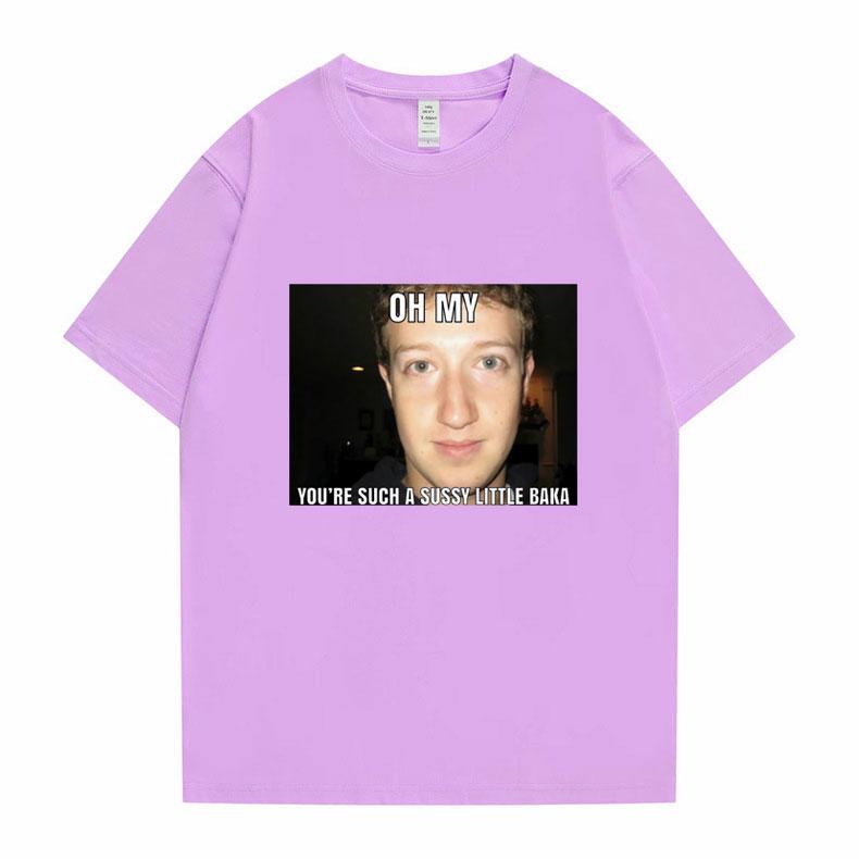Funny New Mark Zuckerberg Meme Essential Tshirt Oh My Youre Such A Sussy Little Baka T-shirt Unisexs Womens Fashion Loose Tee Shirt