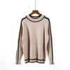 Hirsionsan Autumn Winter Sweater Women 2021 O Neck Knitted Pullovers Female Soft Basic Striped Jumper Casual Thicken Sweaters