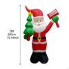 6 футов рождественский Санта-Клаус надувной декор Великобритания 220 В для зимнего декора двора