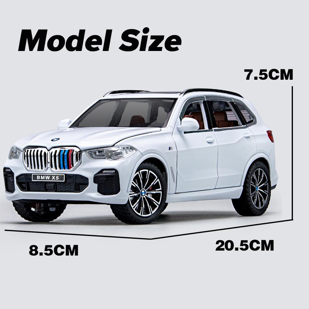 1:24-масштабная модель автомобиля из сплава X5 с имитацией звука и света, отлитая под давлением игрушечная машина-внедорожник для мальчиков, коллекция украшений, подарок