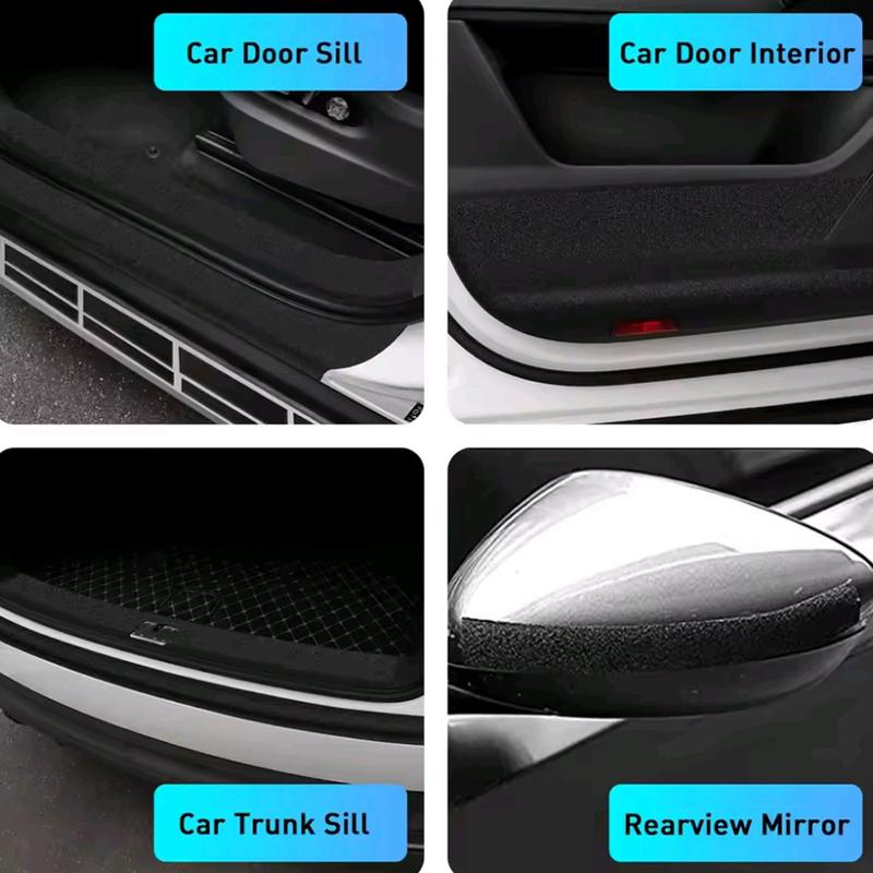 1pc Car Door Side Bumper Waterproof Decoration Film Sticker Door Sill Trunk Edge Anti Scratch Protective Strip Auto Accessories
