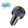 12V-24V Car Charger PD QC3.0 66W Fast Charging Adapter 6 Ports 4USB+2PD Charger for Iphone Samsung Huawei Xiaomi