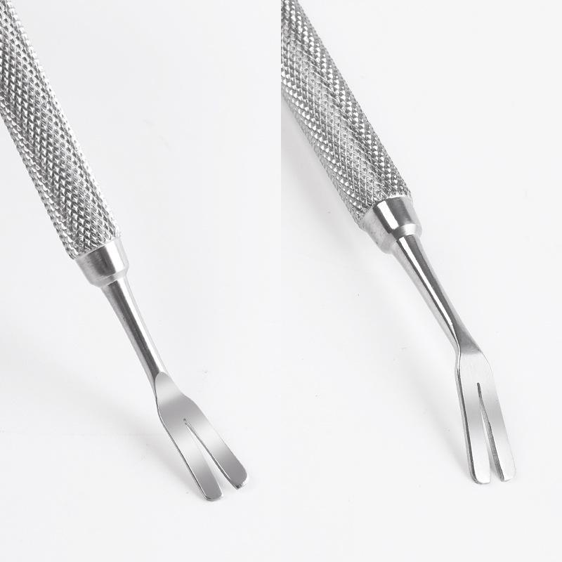 Инструмент из нержавеющей стали для удаления клещей и блох у домашних животных