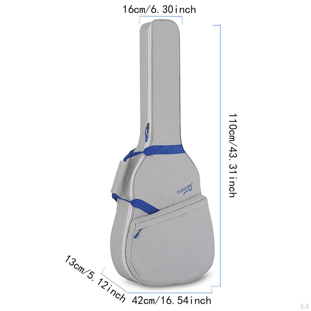 Acoustic Guitar Bag Backpack Dustproof Portable Oxford Cloth Double Straps Waterproof Professional