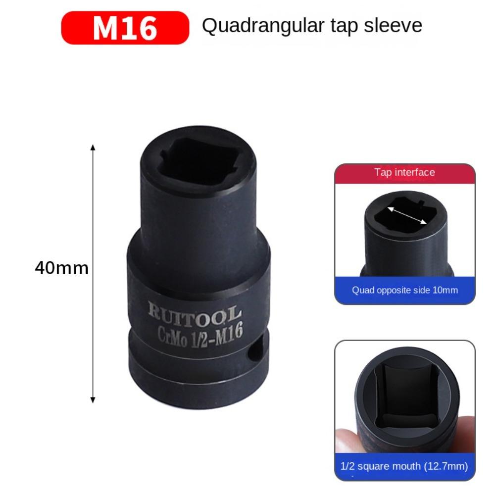 Quick Change Thread Taps 1/2 "Square Hole Taper Socket Machine Tap Holder Automotive Repair Tool