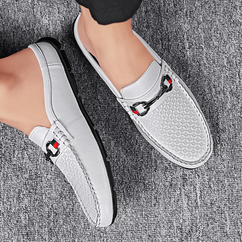 Модный Роскошный Бренд Мужские Лоферы Слипоны Натуральная Кожа Летняя Повседневная Обувь Модные Полуботинки Для Мужчин Удобная Обувь для Вождения Мокасины