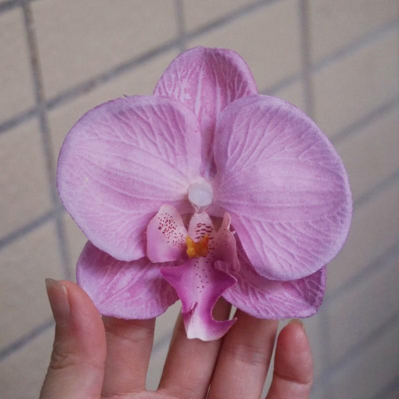 8,5 см заколка для волос в виде орхидеи для женщин, заколки для волос с искусственными цветами, милые аксессуары для волос для свадебной вечеринки, подарки
