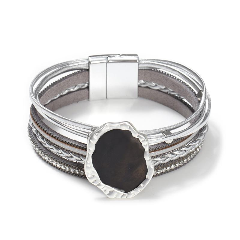 Handmade Leather Bracelet for Women Boho Jewelry Accessories