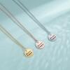 Cazador Stainless Steel Round Pendant Necklace for Women Excitation Words Strange Faith Believe Love Birthday Jewelry Gifts 2026