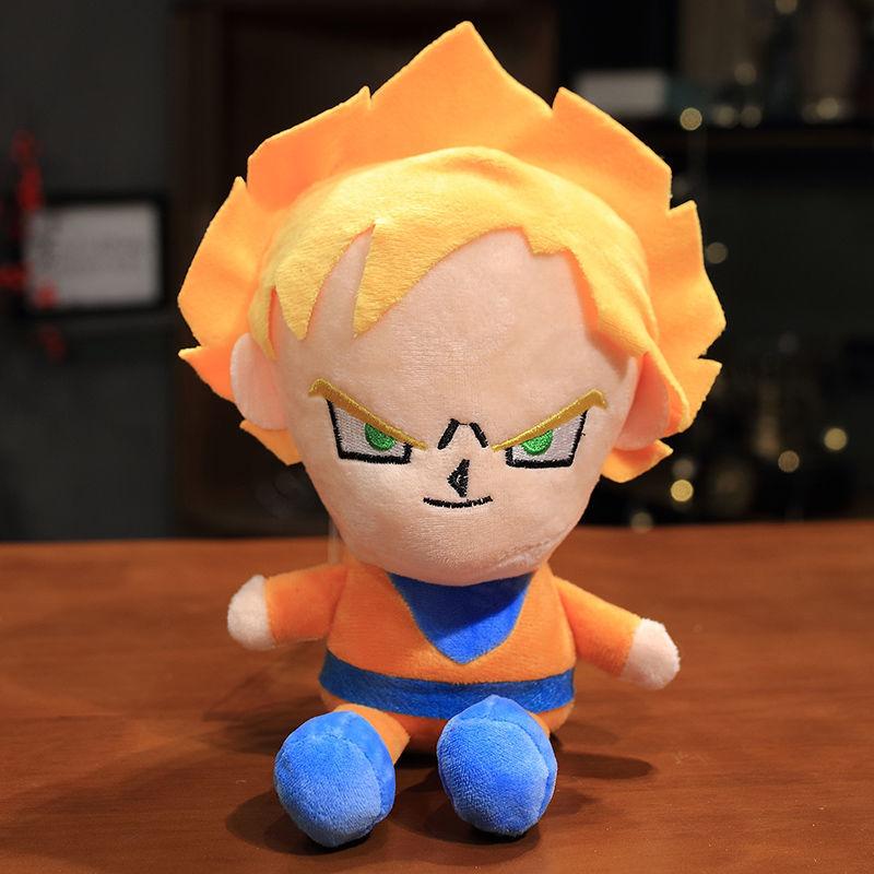 Dragonball Япония 20 см Аниме Плюшевые Игрушки Супер Сайян Гоку Вегета Пикколо Тракс Гохан Мультяшная Фигурка Набивные Куклы Детские Подарки