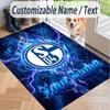 Custom Text Printed Rug Schalke 04 FC Non Slip Floor Carpet For Home Room Decor