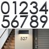 3D Black ABS Acrylic For Home Mailbox Hotel Address Door Label Number Plate Sign Numeral Tag 0 To 9