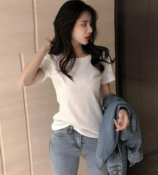 2025 г. Корейские свободные рубашки с круглым вырезом и коротким рукавом в стиле конфетного цвета для женщин