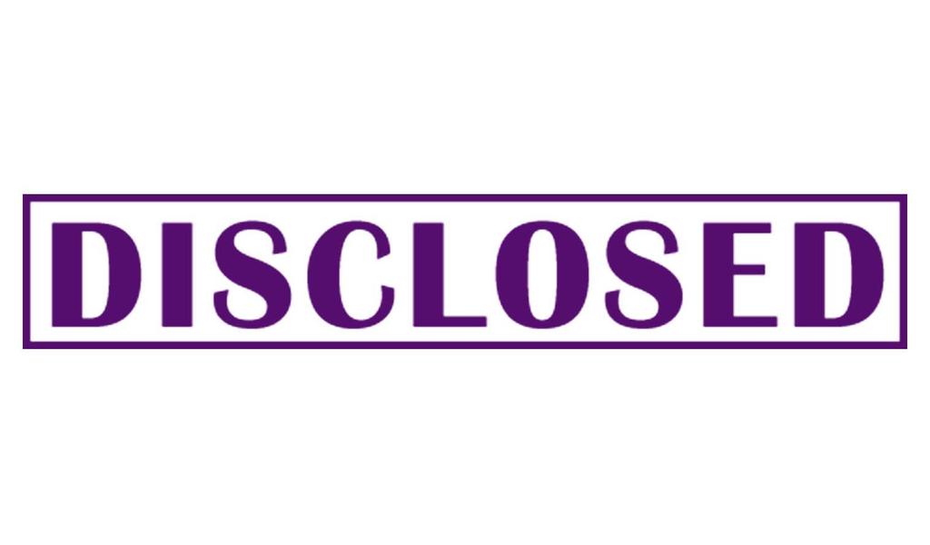 Printtoo Disclosed Self Inking Rubber Stamp Pre-Inked Office Stamp- Home Office Business Stationery, Black- 42 X 9