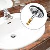 Bouchon de vidange universel en laiton réglable 50–55 mm pour baignoire et évier, finition argent