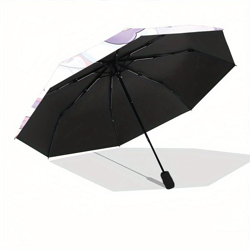 1pc StellaLou Automatic Umbrella Durable Iron Frame & Plastic Handle, Sturdy Construction, Playful Design yy250821048