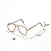 Spectacle Frames Useful Portable Eyewear Supply Light Weight Metal Children Glasses Framework for Doll Puppet Store Shop