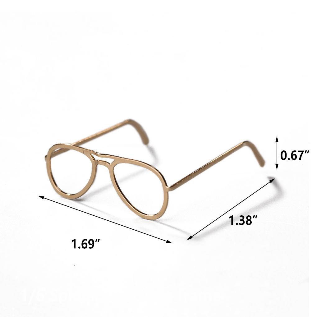 Spectacle Frames Useful Portable Eyewear Supply Light Weight Metal Children Glasses Framework for Doll Puppet Store Shop
