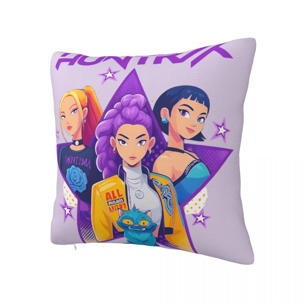 K-pop Охотники на демонов Наволочка Милая Забавная Наволочка Мягкая Графическая Наволочка Чехлы для подушек для Гостиной Стула