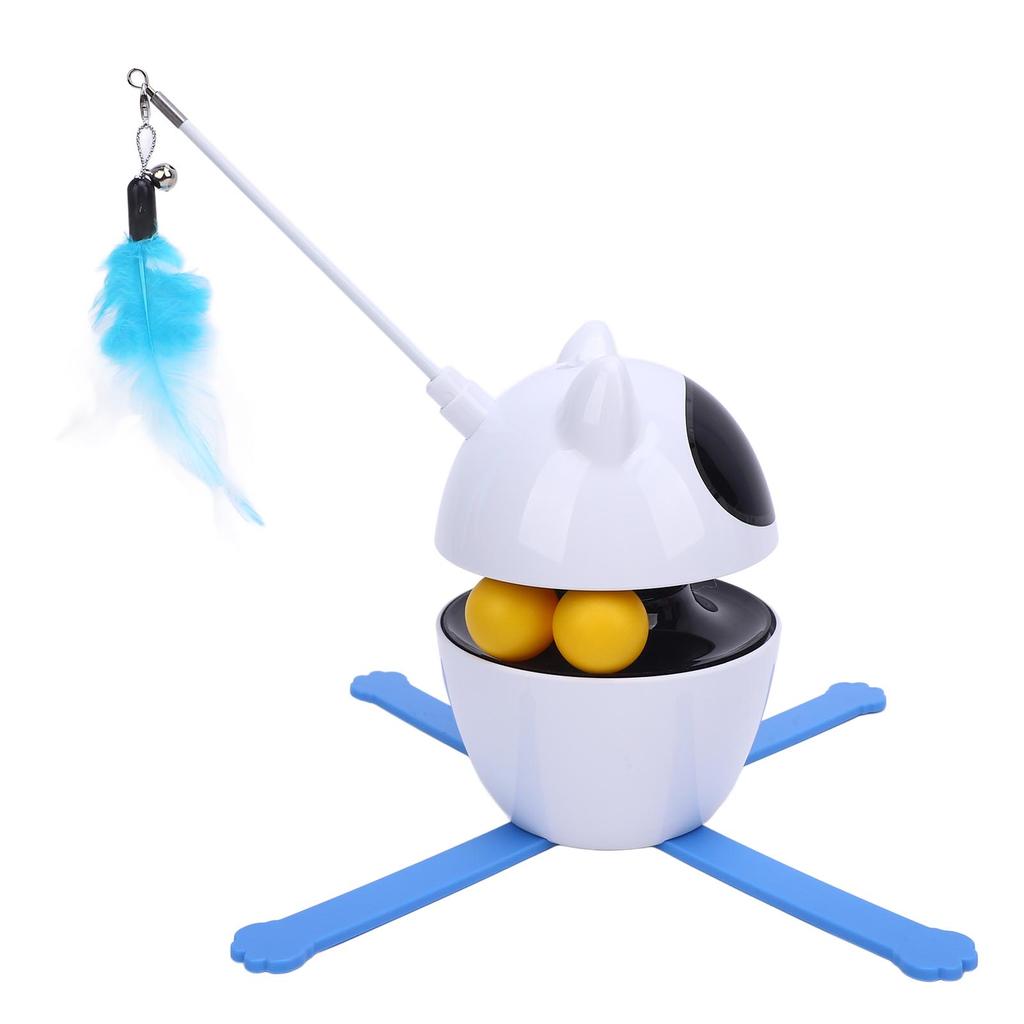 Interactive Cat Toy 3 Rotation Modes Smart Automatic Cat ExerciseToy for Multi Cat Homes