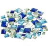 Rhinestones - Unspecified - Squares - Blue - 6 To 12 Mm - 360 Pcs