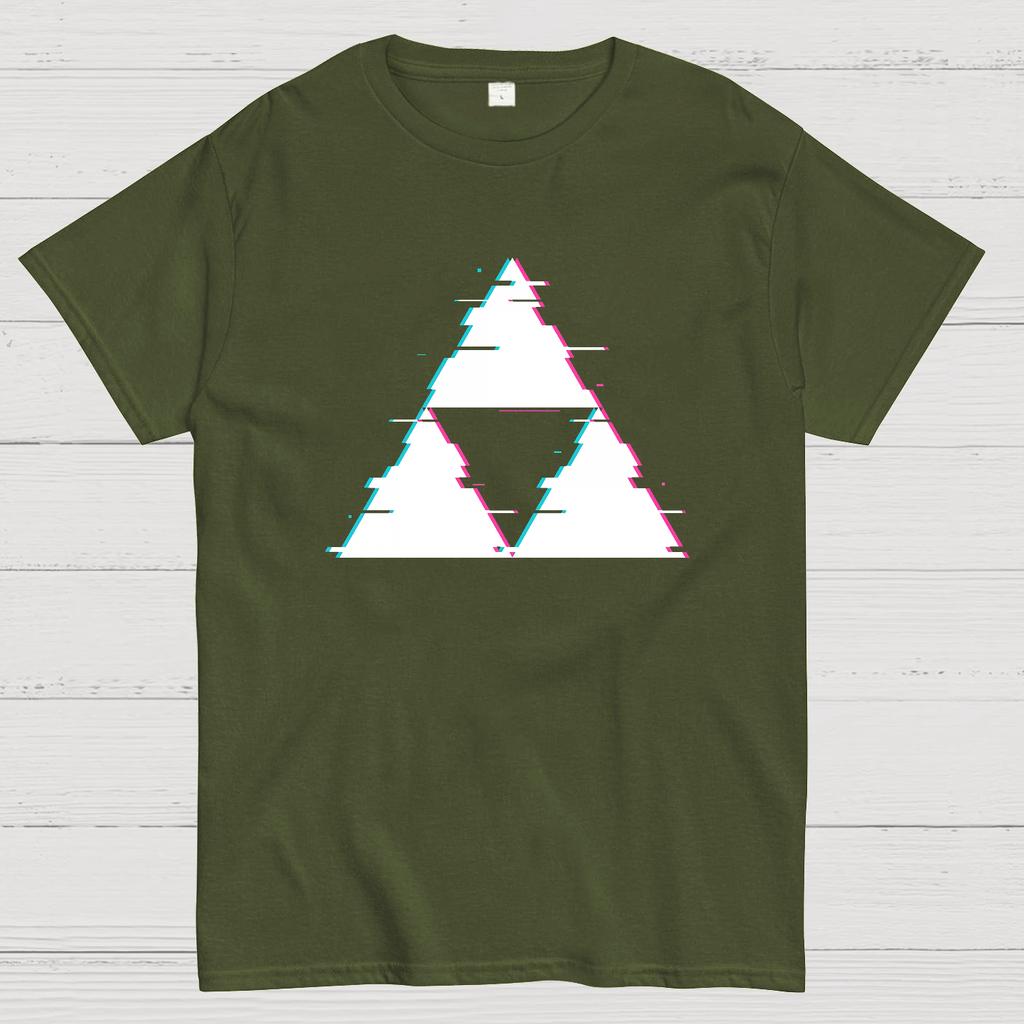 Glitch Triforce Cotton Summer Casual Cool Loose T-Shirt