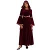 Halloween Parent-Child Costume Girls Party Costume Adult Medieval Burgundy Vampire