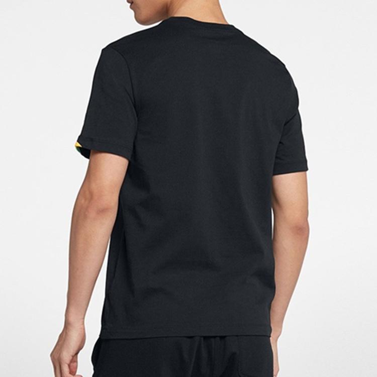 Nike Sportswear Big Swoosh Tee Black Background Hook Short Sleeve Male Men's CI9348-010