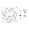 PWM PC Case Fan White MFDB Hydraulic Bearing 2200RPM Intelligent Temperature Control 7 Blades 4 Pin