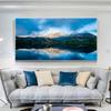 Big Size Landscape Pictures Forest Posters and Prints Trees River Reflection Canvas Painting for Living Room Home Decor Cuadros