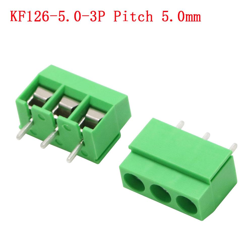 KF103/126/128/301/350/396-2Pin/3Pin 2.54/3.5/3.81/3.96/5.0/7.5mm Промежуточный блок Сращивание клеммы Винтовой тип PCB Винтовая клемма