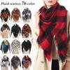 Women Winter Scarf Triangle Knitted Scarf Casual Ladies Plaid Pashmina Shawl And Wrap Female Foulard Scarves Echarpe Bufanda