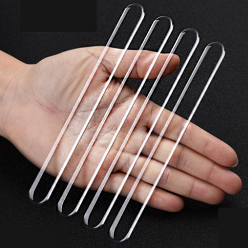 4 шт. Прозрачные накладки на кромки дверей автомобиля, защита от царапин, универсальная защита бампера двери автомобиля, защита от столкновений