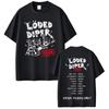Vintage Rock Harajuku T Shirt Loded Diper Diper Overload Tour Tshirt Oversized Short Sleeve Casual Cotton Print T Shirts Unisex
