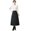 Women's Mid-length Thickened Skirt Warm Office Skirt Winter Warm Half-body Skirt