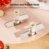 Food Chopper Manual Garlic Mincer Onion Vegetable Chopper Easy To Clean Hand Push Garlic Cutter