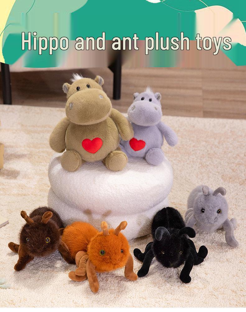Cute Heart Hippo Plush Toy - Children's Companion and Birthday Gift