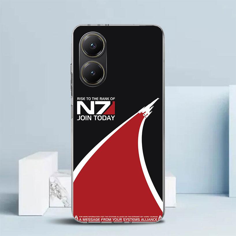 Мягкий чехол N7 Mass Effect для Xiaomi Poco F7 Ultra X7 X6 X5 Pro M7 Чехол для телефона Redmi 15 15C 13 13C 12 12C 10 10C Печатный корпус Poco