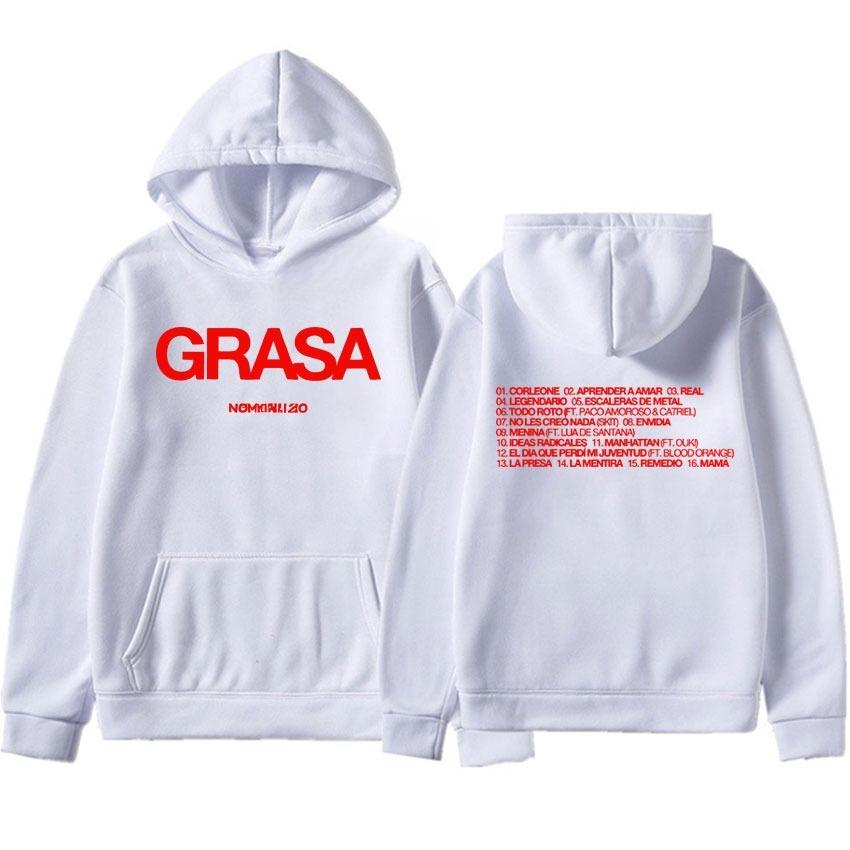 Nathy Peluso Grasa Tour Album Hoodie Chandal Fashion Hip Hop Sweatshirt Men Comfortable Aesthetic Sweatshirt Streetwear
