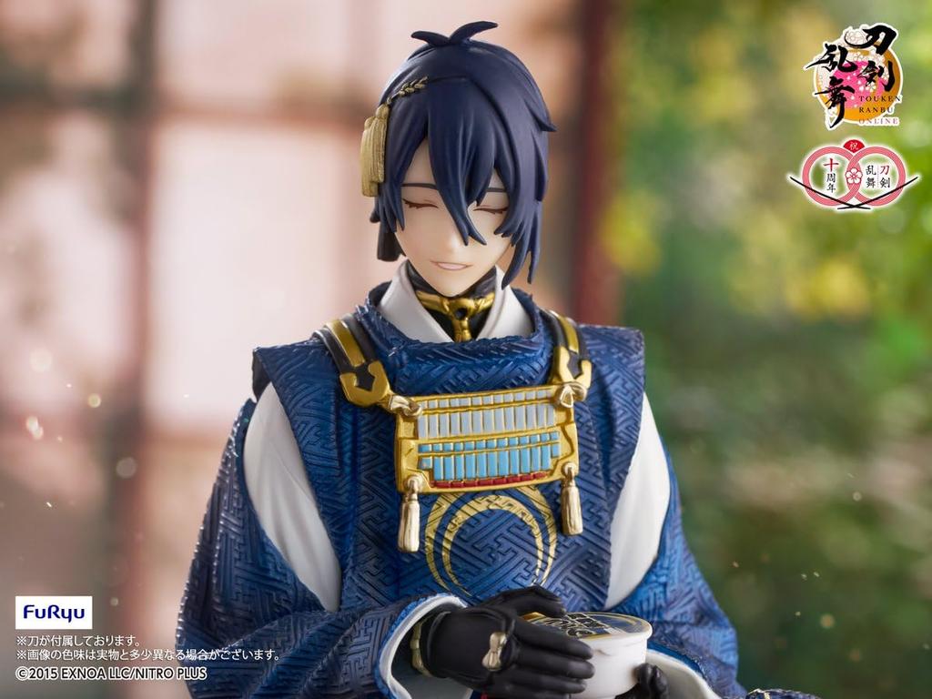 Kuji Minna no Kuji Touken Ranbu ONLINE ~Jin Sono Go с подставкой для лапши~ Приз Последнего Шанса 10-летнего Юбилея: Миказуки Муннечика Расслабляющая версия. Фигурка-стоппер для лапши