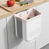 Hanging Trash Can Foldable Kitchen Trash Can for Cabinet Wall Mounted Waste Bin Compost Bin for Kitchen Camping