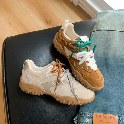 Версия из коровьей кожи того же стиля, шокирующая цена~ новая осенне-зимняя обувь для досуга и спорта с увеличением внутренней высоты, женская натуральная