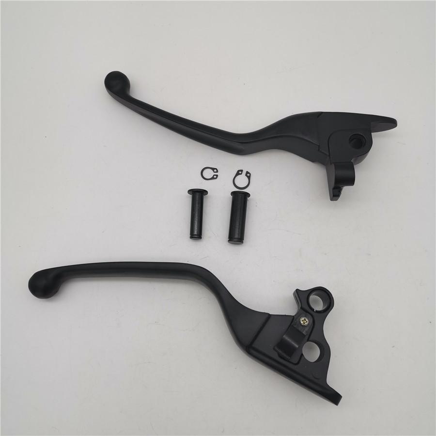 Пара левых и правых черных алюминиевых рычагов тормоза и сцепления для мотоцикла/скутера