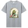 Cute Cottagecore T-shirts Aesthetic Frog Playing Banjo On Mushroom T Shirt Unisex Cotton Graphic TShirt Unisex Clothing Oversized
