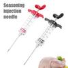 Игла для инъекций маринада в индейку Yousheng с 3 навинчивающимися иглами Портативный гриль для барбекю Мясо Индейка Инструменты для введения аромата маринада Набор Кухонные гаджеты